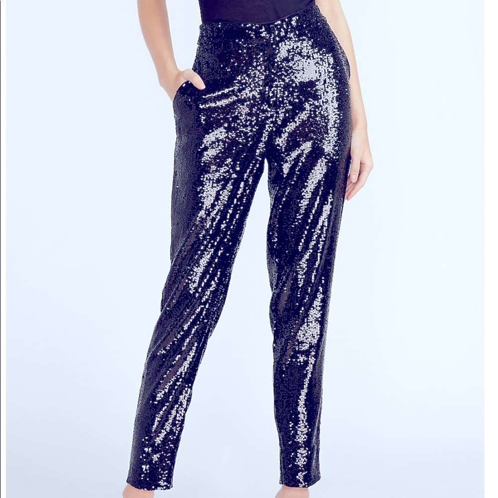 NWT Express sequin ankle pants